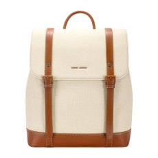 David Jones Canvas Effect Backpack Beige