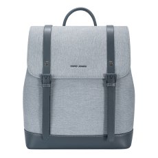 David Jones Canvas Effect Backpack Blue Jean