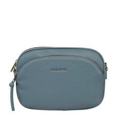 David Jones Twin Pocket Crossbody Bag Blue Jean