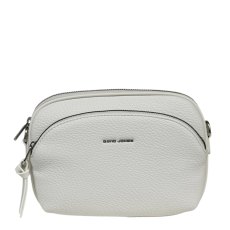 David Jones Twin Pocket Crossbody Bag Pure White