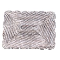 Lows Scalloped Rattan Placemat