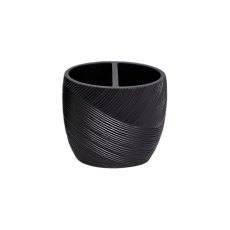 Showerdrape Ripple Black Tumbler