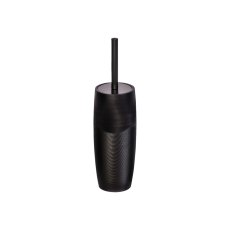 Showerdrape Ripple Black Toilet Brush & Holder