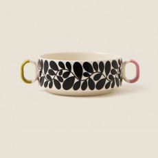 Orla Kiely Sycamore Stripe Cereal Bowl Black