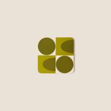 Orla Kiely Spot Square Oval Set of 4 Coasters