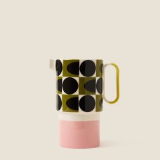Orla Kiely Spot Square Oval Pitcher Vase 1.5L Pink