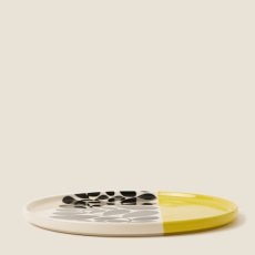 Orla Kiely Sycamore Stripe Round Platter Yellow Orla Kiely Sycamore Stripe Round Platter Yellow