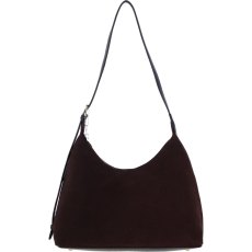 Ashwood Leather and Suede Shoulder Bag Brown