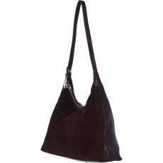 Ashwood Leather and Suede Shoulder Bag Brown