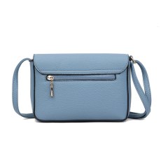 Long & Son Flap Over Shoulder Bag Denim