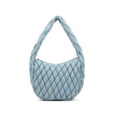 Long & Son Quilted Shoulder Bag Light Blue