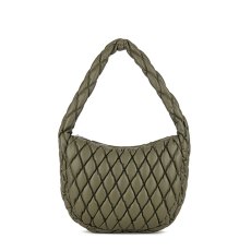 Long & Son Quilted Shoulder Bag Green
