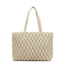 Long & Son Quilted Tote Bag Beige