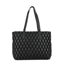 Long & Son Quilted Tote Bag Black