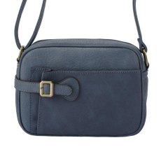 Long & Son Zip Top Crossbody Bag Blue
