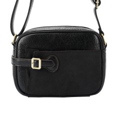 Long & Son Zip Top Crossbody Bag Black