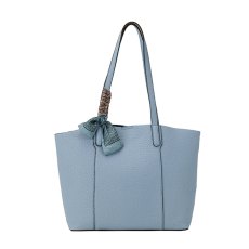 Long & Son Structured Shopper Tote Bag Blue