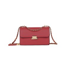 Long & Son Shoulder Bag with Chain Strap Red