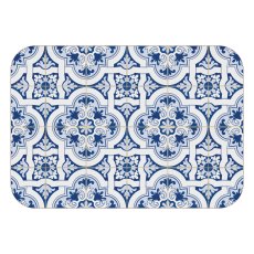 Tradestock Porto Blue Velvet Backed Placemats Set Of 2