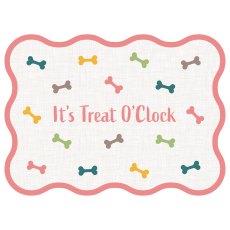Tradestock PVC Pet Feeding Mat Treat O'Clock