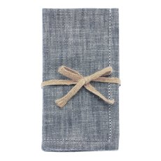 Waltons Chambray Napkin Flint Blue Set of 4