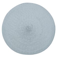 Waltons Circular Ribbed Placemat Cornflower Blue