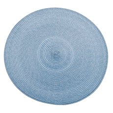 Waltons Circular Ribbed Placemat Sky Blue