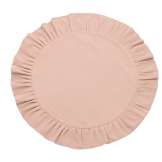 Waltons Circular Ruffle Edge Placemat Blush