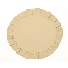 Waltons Circular Ruffle Edge Placemat Natural