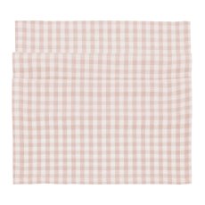 Waltons Gingham Runner Plaster Pink