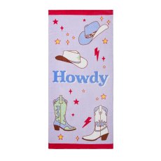 Catherine Lansfield Howdy Cowgirl Beach Towel