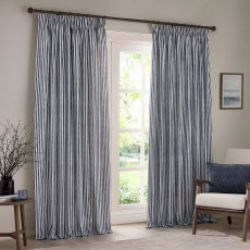 Yard Hebden Pencil Pleat Curtains Navy