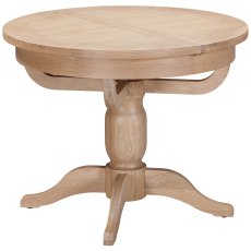 Wiltshire Oak Round Extending Pedestal Table