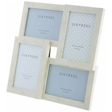 Sixtrees Laser White Collage Frame