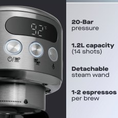 Daewoo 20 Bar Digital Compact Espresso Maker