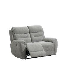 Keswick 2 Seater Power Recliner Sofa in Light Grey