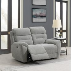 Keswick 2 Seater Power Recliner Sofa in Light Grey