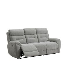 Keswick 3 Seater Power Recliner Sofa in Light Grey