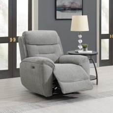 Keswick Power Recliner Chair in Light Grey