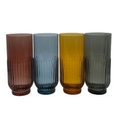 LAV Tokyo Multi Set of 4 395cc Long Tumblers LAV Tokyo Multi Set of 4 395cc Long Tumblers