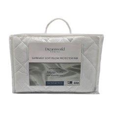Dreamworld Supremely Soft Pair of Pillow Protectors Dreamworld Supremely Soft Pair of Pillow Protectors