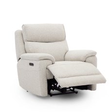 Milan Power Recliner Chair in Linen