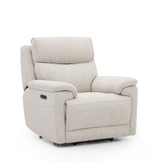 Milan Power Recliner Chair in Linen