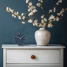 6" Mulberry Midnight Blue Mantel Clock