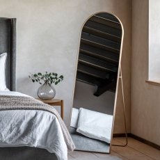 Gallery Holworth Cheval Mirror Oak Gallery Holworth Cheval Mirror Oak