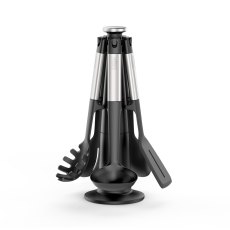 Joseph Joseph Elevate 5 Piece Silicone Steel Utensil Carousel