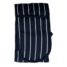 Le Chateau Butchers Stripe Double Oven Glove Navy