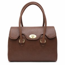 Ashwood Leather Turn Lock Handbag Tan Ashwood Leather Turn Lock Handbag Tan