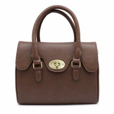 Ashwood Leather Turn Lock Grab Bag Tan Ashwood Leather Turn Lock Grab Bag Tan