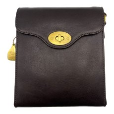 Ashwood Leather Turn Lock Cross Body Bag Brown Ashwood Leather Turn Lock Cross Body Bag Brown